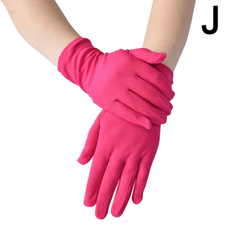 Festival Full Finger Performer Gloves Elastic Breathable Colorful Mitten Dance Cosplay Party Wedding Etiquette Glove Accessories - Big Tim's Magic Emporium