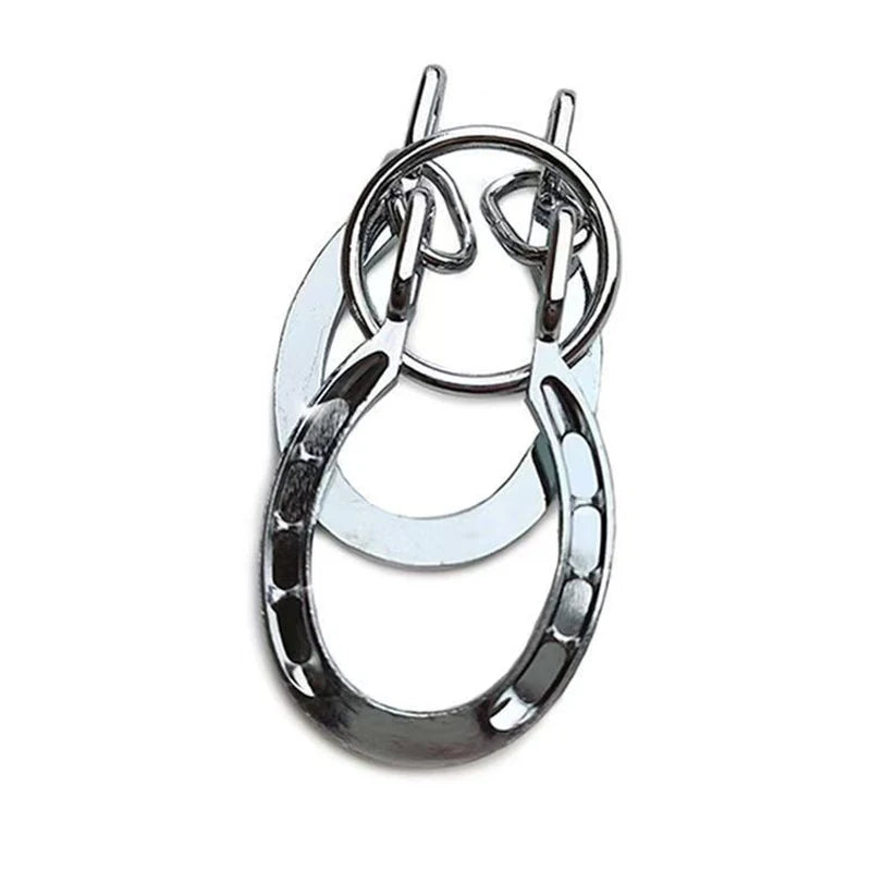 Magic IQ Metal Horseshoe Cast Brain Teaser Puzzle Disentanglement Juggling Tricks Educational Toys For Kids Boys Girls - Big Tim's Magic Emporium