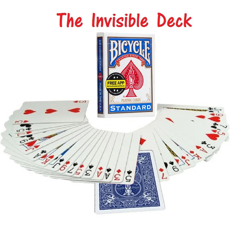 The Invisible Deck Amazing Magic Cards Close Up Street Magic Tricks Stage Magic Props Mentalism Comedy Kid Puzzle Toys