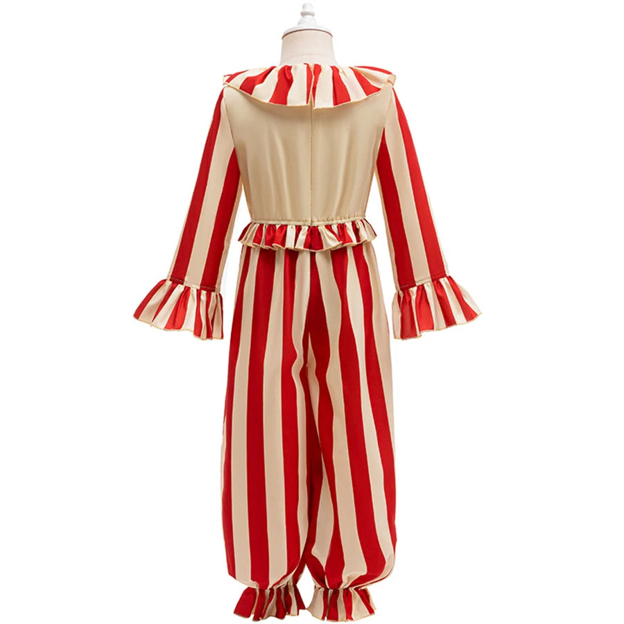 Clown Cosplay Costume New Movie Clown in A Cornfield Cosplay Jumpsuit Terror Play Outfit Kid Adult Halloween Party Clown Clothes - Big Tim's Magic Emporium