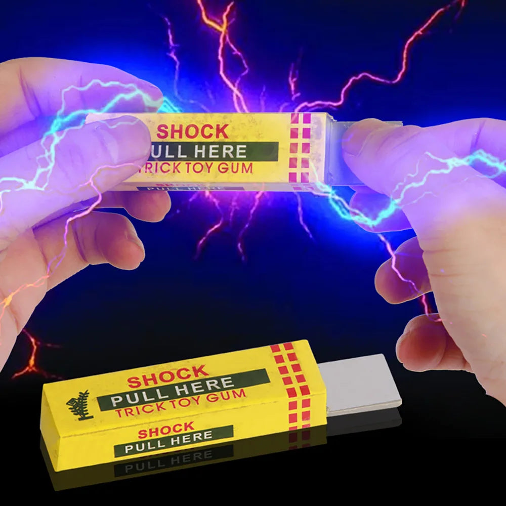 Electric Shock Joke Chewing Gum Pull Head Shocking Toy Gift Gadget Prank Trick Gag Funny Fantastic Electric Shock Chewing Gum - Big Tim's Magic Emporium