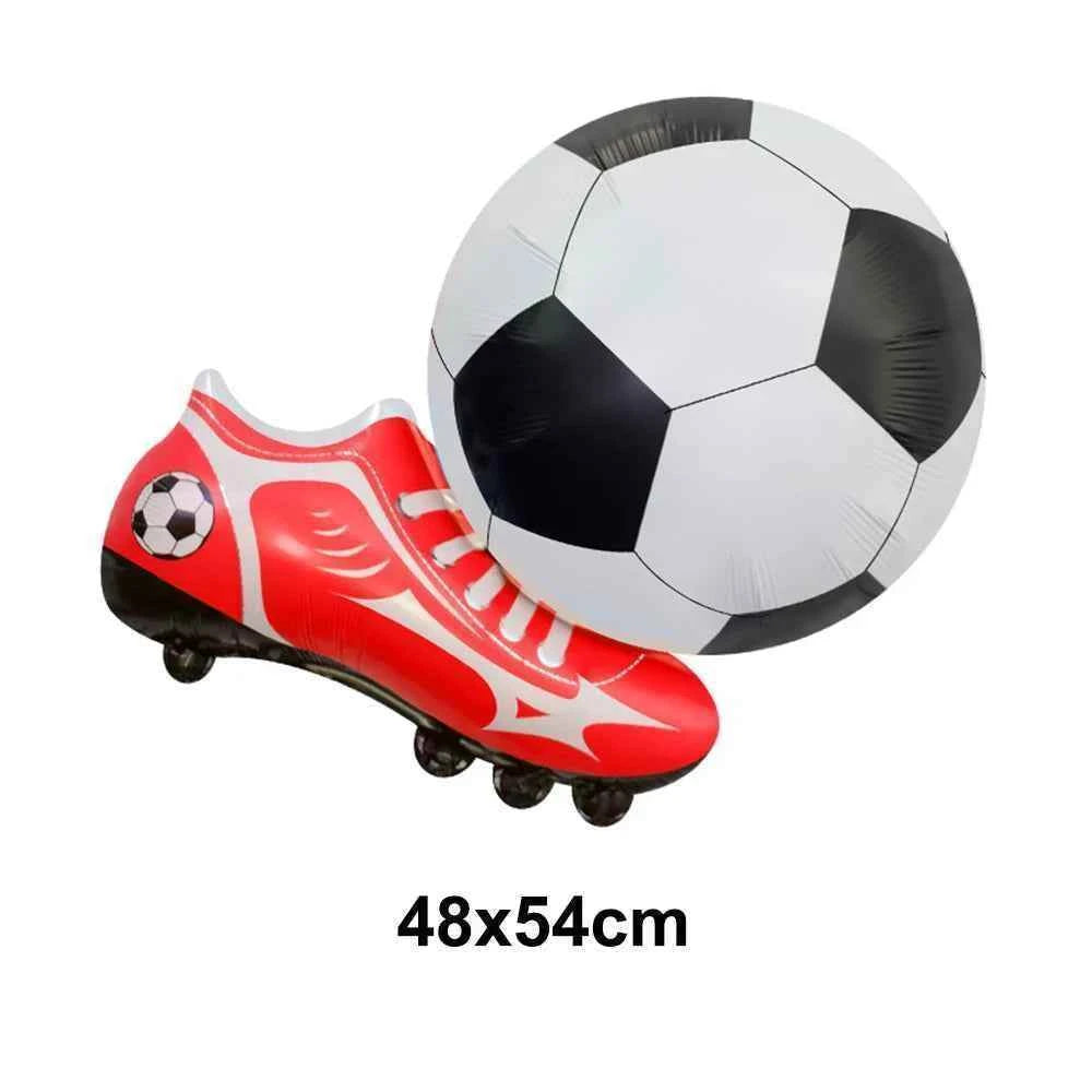 Soccer Party Decoration Balloons Soccer Balls Football Sneakers Trophy Foil Balloons for Birthday Sports Theme Party Supplies
