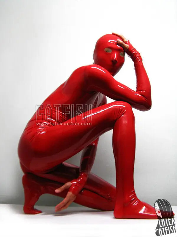 Latex Rubber Gummi Catsuit Cosplay Halloween Tights Mask Suit Bodysuit S-XXL Christmas - Big Tim's Magic Emporium