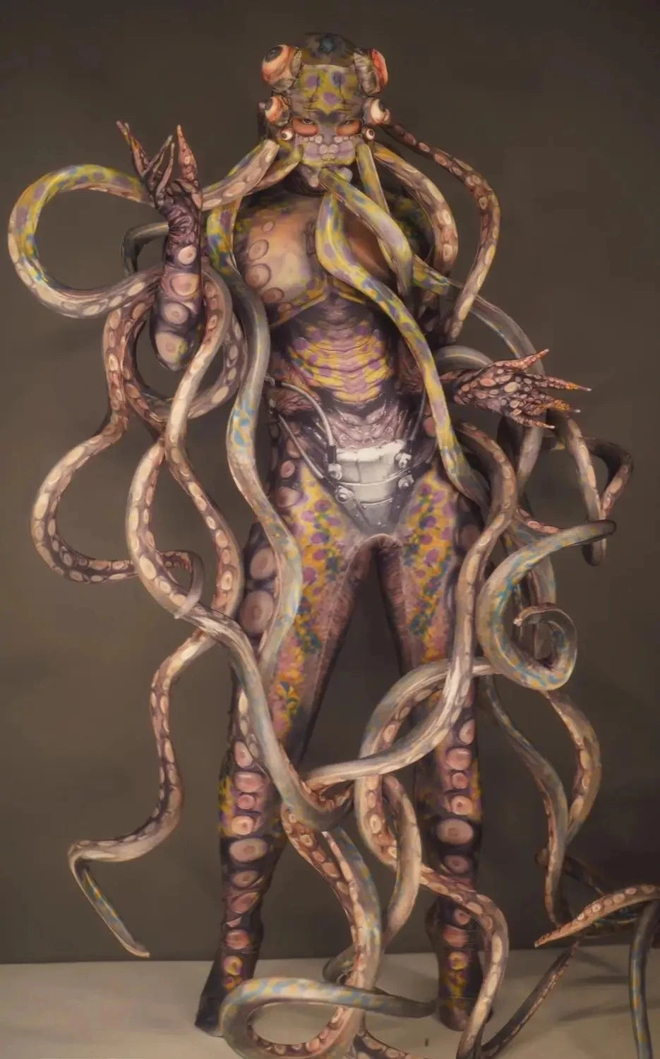 Halloween Cosplay party Show Thriller Alien Octopus Animal print Jumpsuit women man GOGO bar nightclub Stage Performance Costume - Big Tim's Magic Emporium
