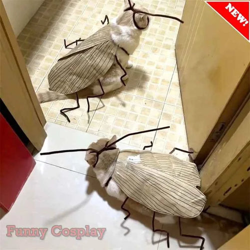 1pack Cat Cockroach Costume Role Play Easy DIY Material Pack Breathable Pet Costume