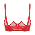 V-Notch Underwired Open Chest Bra Top