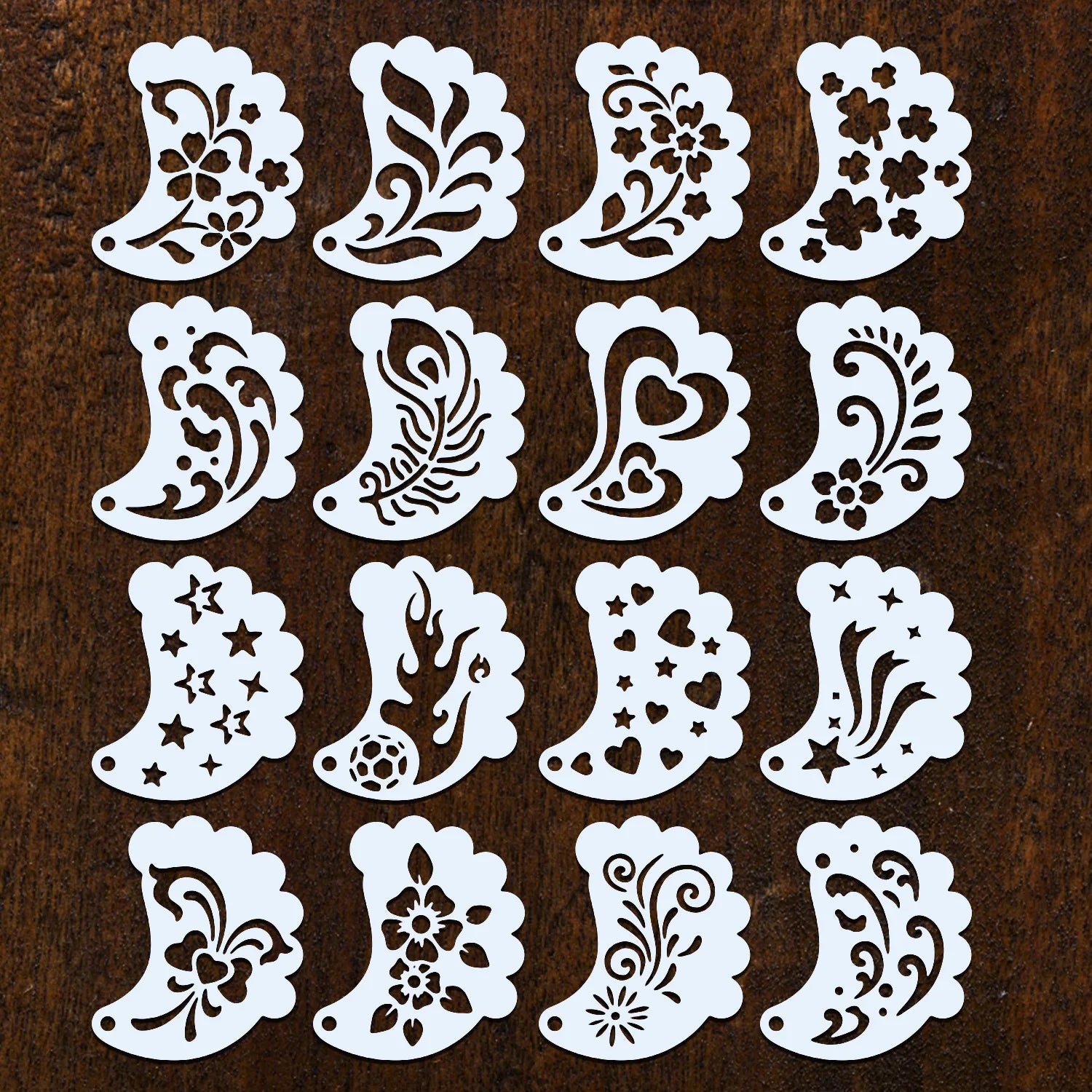 Face Paint Stencils Professional Body Art Paint Stencils Reusable For Adults Kids Easily Use Templates For Parties Makeup Tools