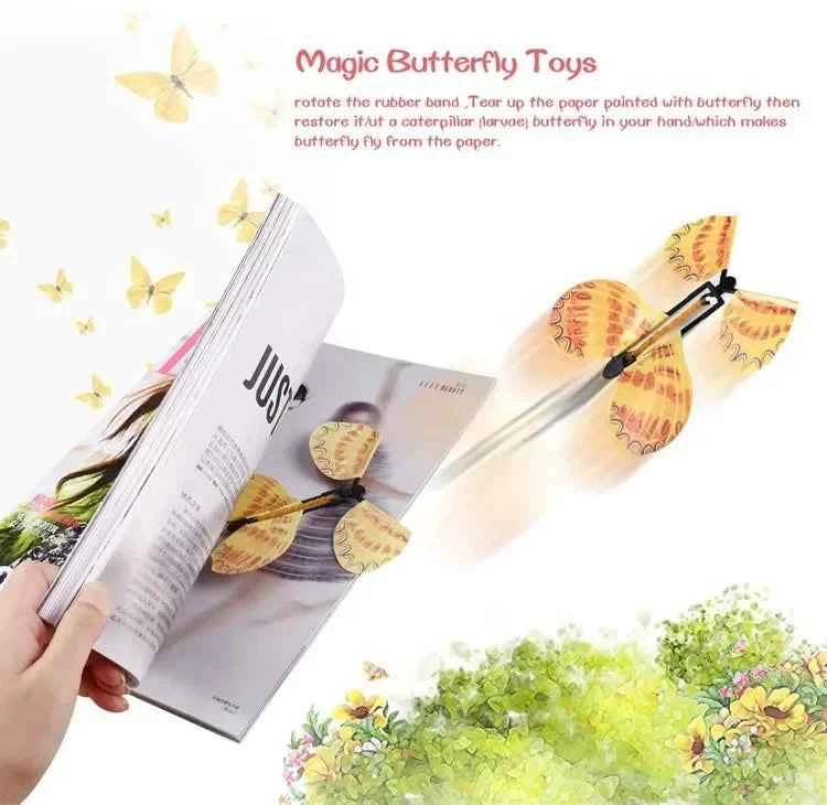 Magic Flying Butterfly Toy - 1PC Wind Up Fairy Flying Surprise Gift Party Favor - Big Tim's Magic Emporium