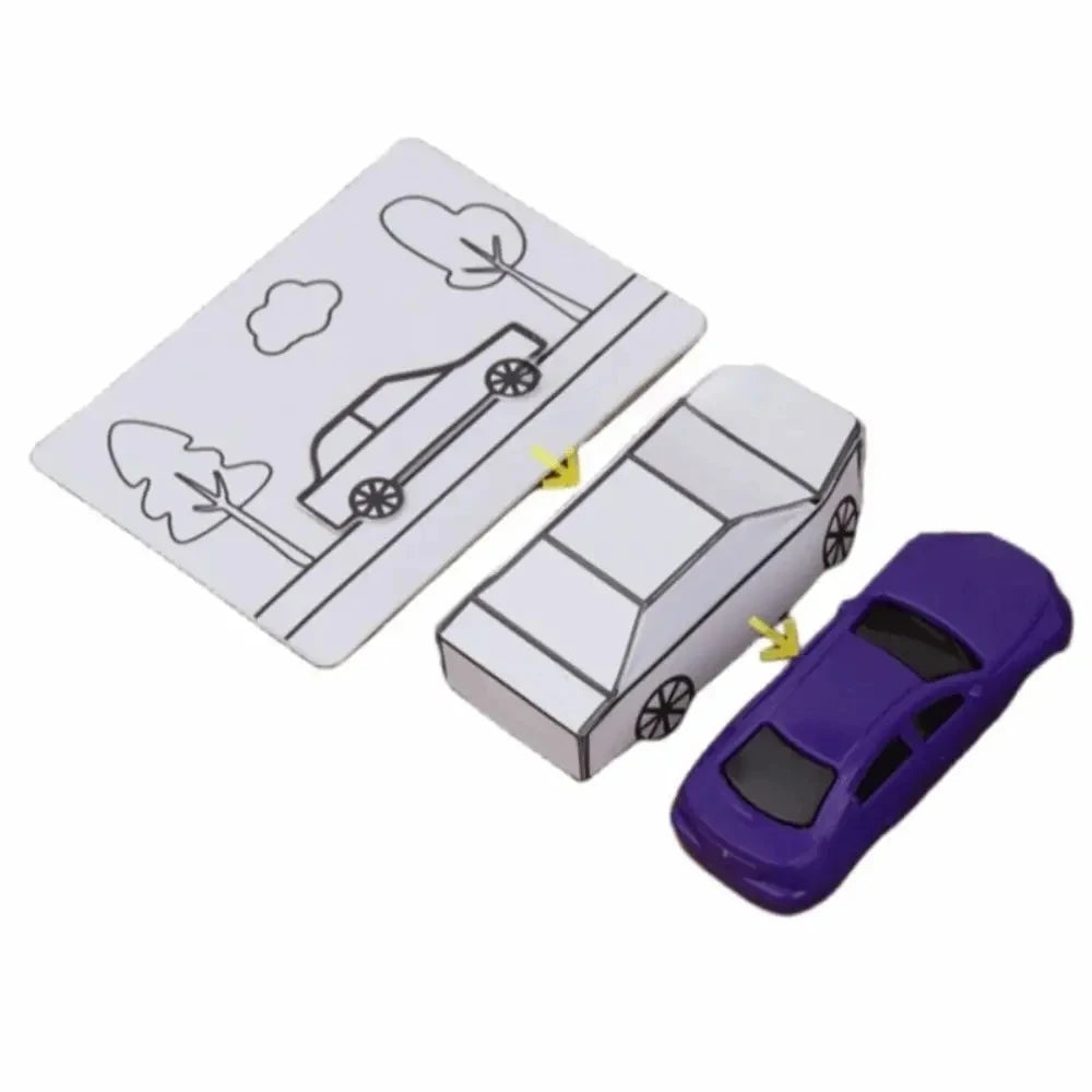 Magic Tricks Appearing Car by Hyde Ren Gimmicks Magic Show Painting Car Magic Toy Interactive Mentalism Magic Card to Paper Car - Big Tim's Magic Emporium