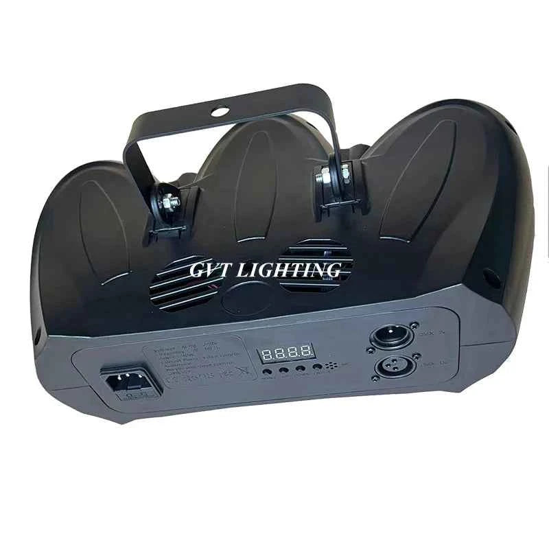 30W RGBW Colorful Pattern Stage Effect Light Sound Control Self-Propelled LED Three Head Airship Projector DJ Disco Party Lights