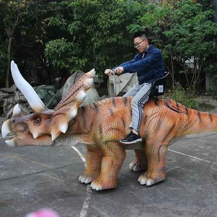 Mechanical Dinosaur Ride Indoor Animation Walking Dinosaur Model Realistic Animal Ride