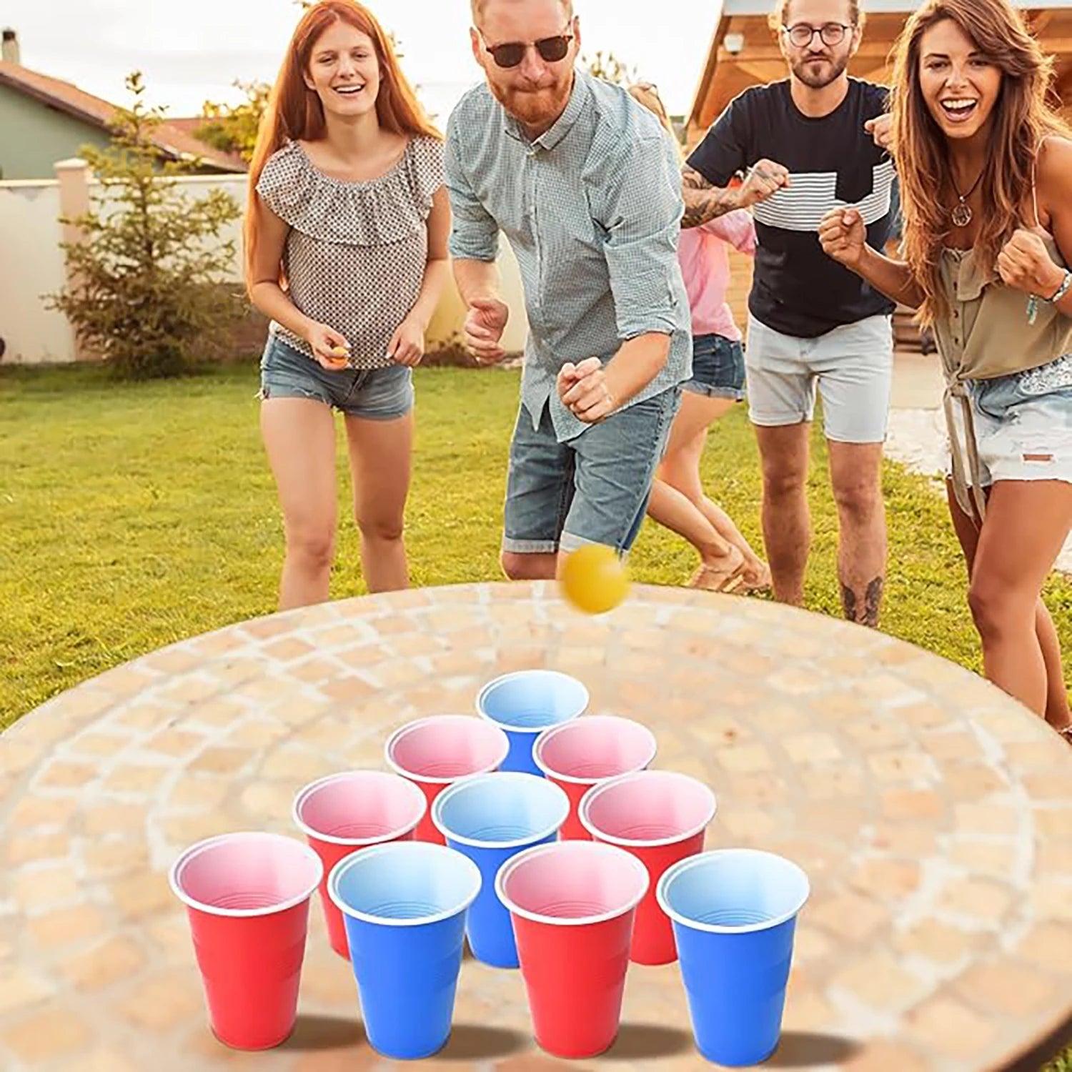 Beer Ping Pong Party Cup, Two Color Cup Adult Party Game, Desktop Interactive Party Game - Big Tim's Magic Emporium