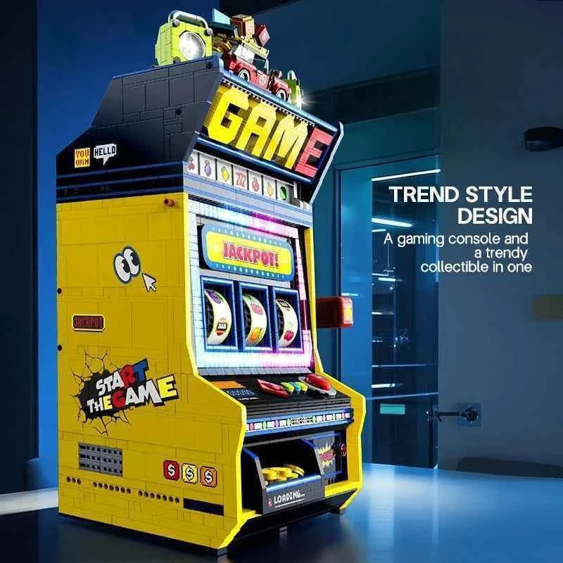 3571PCS Fruit Arcade Building Blocks Retro Game Console Model Toys Assembly Bricks Party Supplies Christmas Gifts For Kids Adult