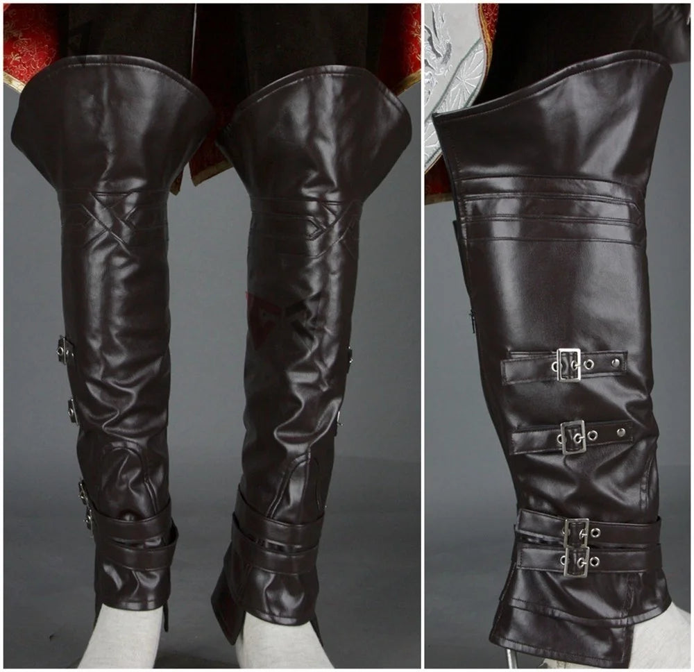 Hot Creedes Cosplay Costume Ezioes Assang Connoring Sweater Pants Coat 16 PCS Halloween Set For Man Women Custom Made - Big Tim's Magic Emporium