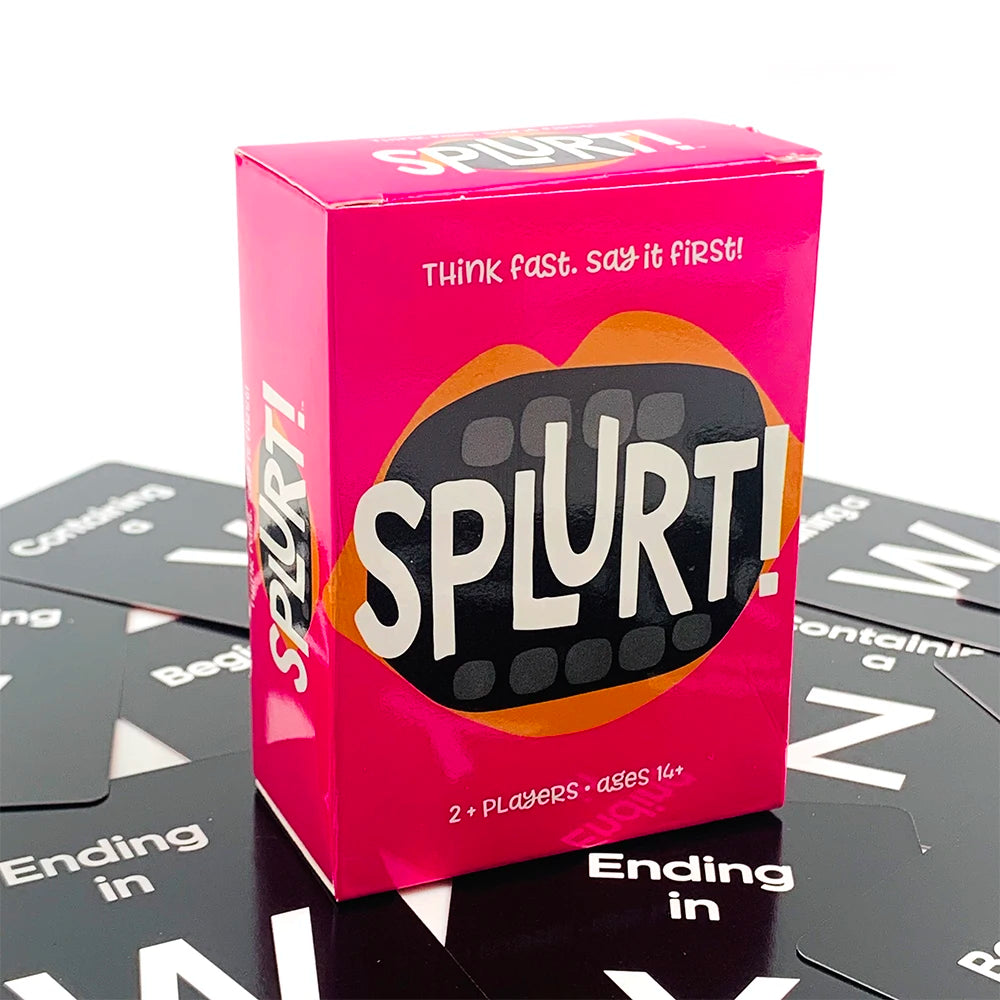 Splurt! Think Fast Say It First! Portable Party Card Travel Game Pink Board Game Birthday Gifts Family Gathering Game Cards - Big Tim's Magic Emporium