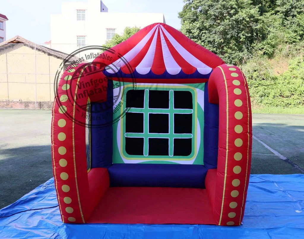 Free air shipping 5 in 1 Inflatable Carnival Bundle Games Soccer Dart Knock Down Ring Ross Game For Kids And Adults Party Game