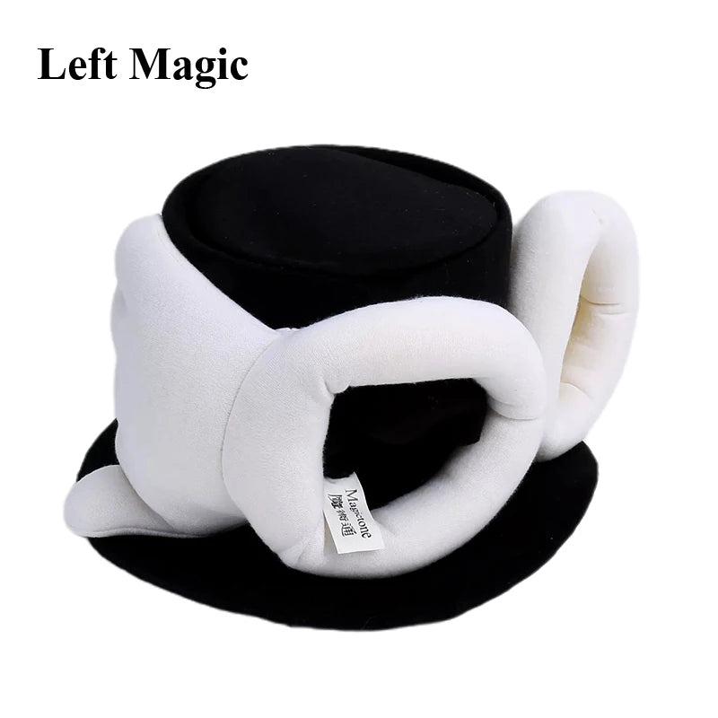 Rabbit in Hat Puppet (Brown/Yellow) Magic Tricks Cute Little Bunny Appearing Magia Stage Illusions Gimmick Mentalism Comedy Prop - Big Tim's Magic Emporium