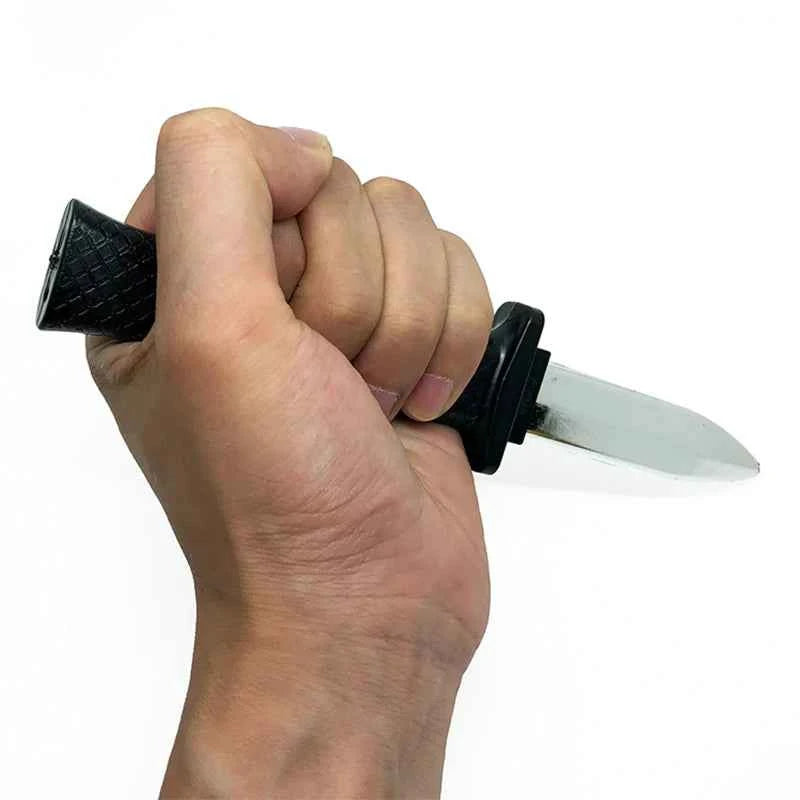 Props Toys Joke Magic Plastic Retractable Knife Joke Prank Props Knife Scary Trick Fake Dagger Funny - Big Tim's Magic Emporium