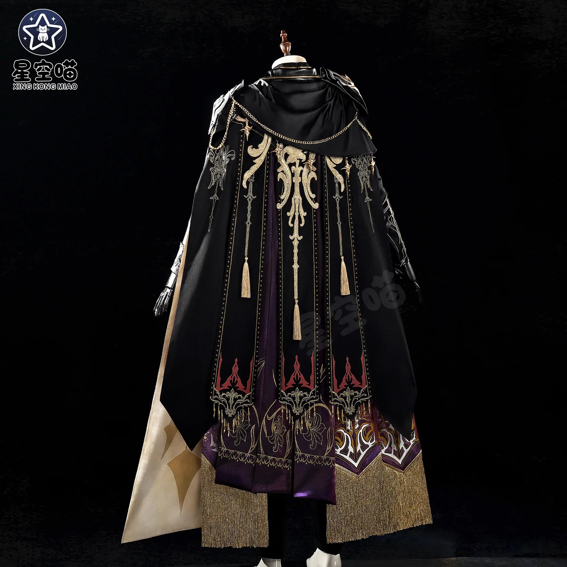 Love and Deepspace Xavier Rafayel Zayne Sylus Cosplay Costume The Dark Eclipse King Cloak Coat Prop Armor Crown Halloween Suit - Big Tim's Magic Emporium