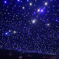 Stage Backdrop LED Blue&White 3x4meter Star Curtain for Wedding Stage Show Background