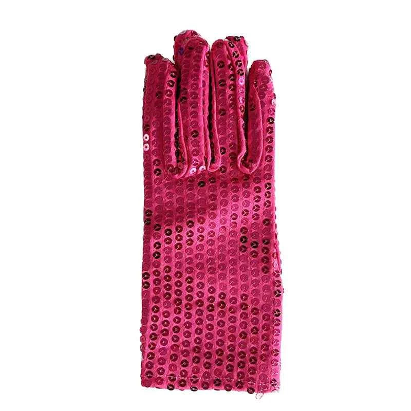 Sequins Stage Performance Props Gloves Adult Halloween Cosplay Dancing Show Magic Fashion Personality Hip Hop Woman Men