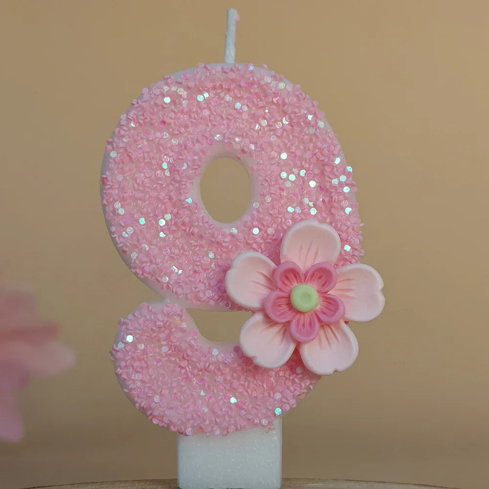 Birthday candle creative digital birthday cake ornament girl children's atmosphere decoration