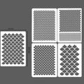 Fish Scale Stencil Face Painting Stencils Stencils For Painting Makeup Stencil Reusable Face Paint Stencils