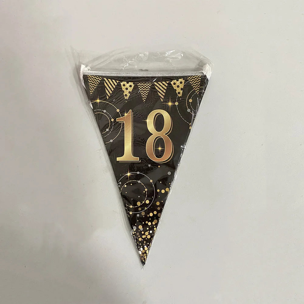 16th 60th 50 Year Happy Birthday Party Decoration Banners Supplies
