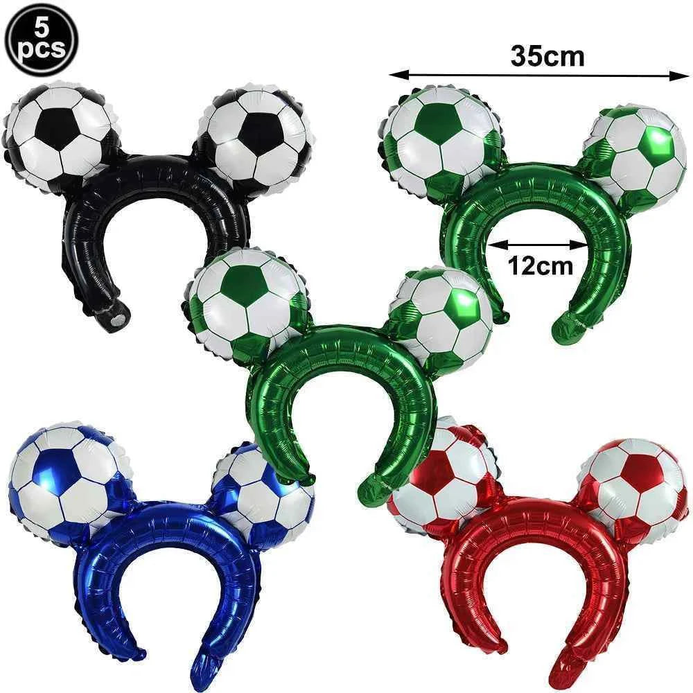Soccer Party Decoration Balloons Soccer Balls Football Sneakers Trophy Foil Balloons for Birthday Sports Theme Party Supplies