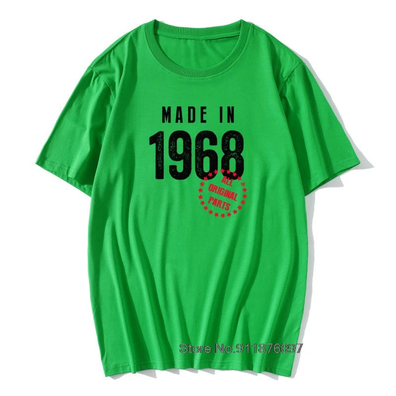 Funny T shirt Husband Birthday Gift 100% Cotton Retro TShirts 1965 1966 1967 1968 1969 Vintage Print Man Round Neck Clothes - Big Tim's Magic Emporium