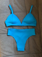 Neon Rave Bikini Set – Women's Stretch Pole Dance Outfit, Club & Festival Stage Wear