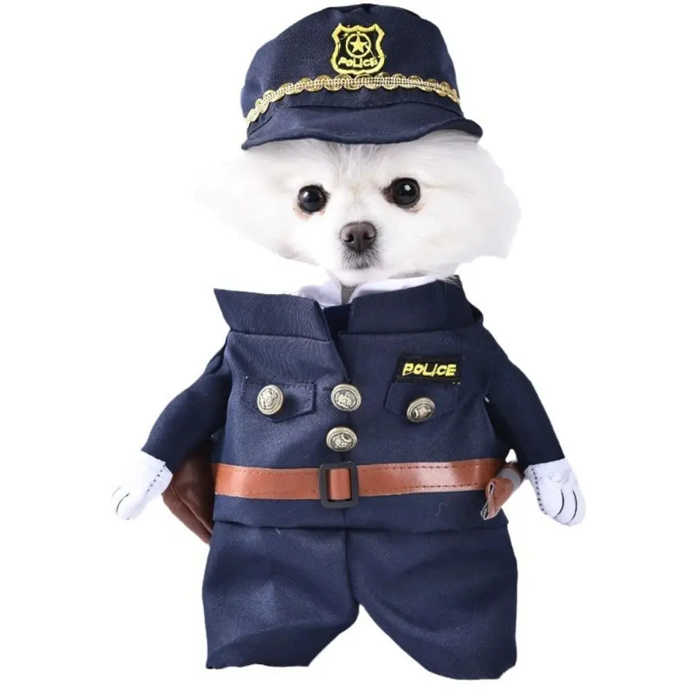 Easy To Wear Halloween Pet Costume Funny Soft Fabric Dog Cosplay Clothing Pet Supplies Uniform Kitten Puppy Costume