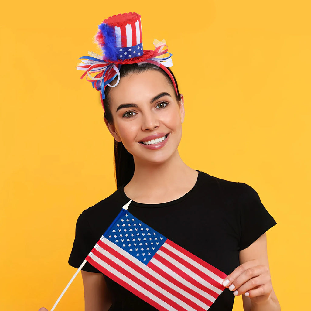 Independence Day Headband Usa Flag Design Celebrate with Style Perfect for 4Th of July Party Favors Women Patriotic Spirit