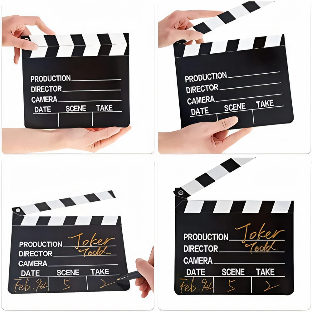 Party holiday party movie clapboard movie card clapperboard movie party props game party - Big Tim's Magic Emporium