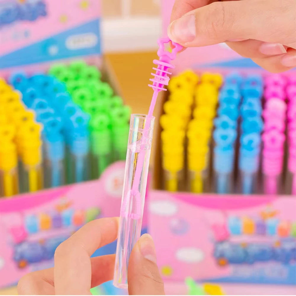 10-48pcs Kids Birthday Party Favors Mini Cute Bubble Empty Tube School Gifts Wedding Guests Souvenirs Pinata Rewards for Kids