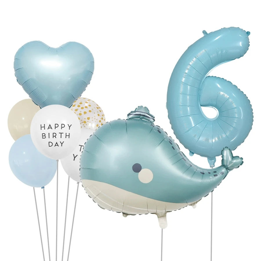 Baby Shower Decorations Number Balloons Birthday Party Decorations Kids Aluminium Foil Ballon Wedding Party Supplies Globals