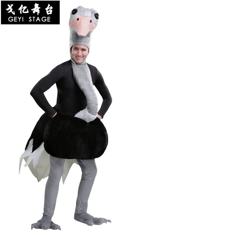 Carnaval Costumes for Adults Halloween Cosplay Bird Costumes Unisex Animal Ostrich Costume Funny Party Dress - Big Tim's Magic Emporium