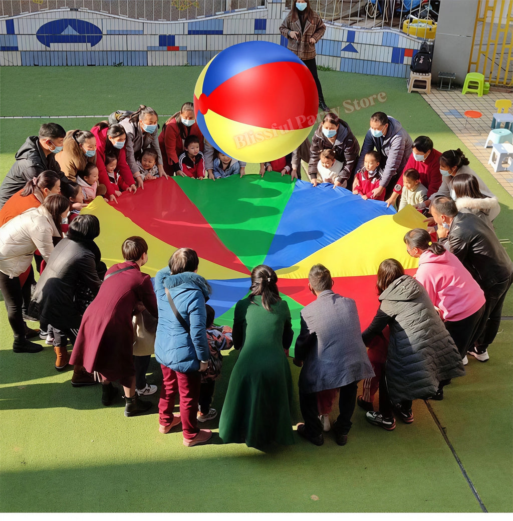 Inflated Large Pvc Soccer Ball Football Beach Balloons Water Party Swimming Pool Kindergarten Outdoor Games Supplies Party Props