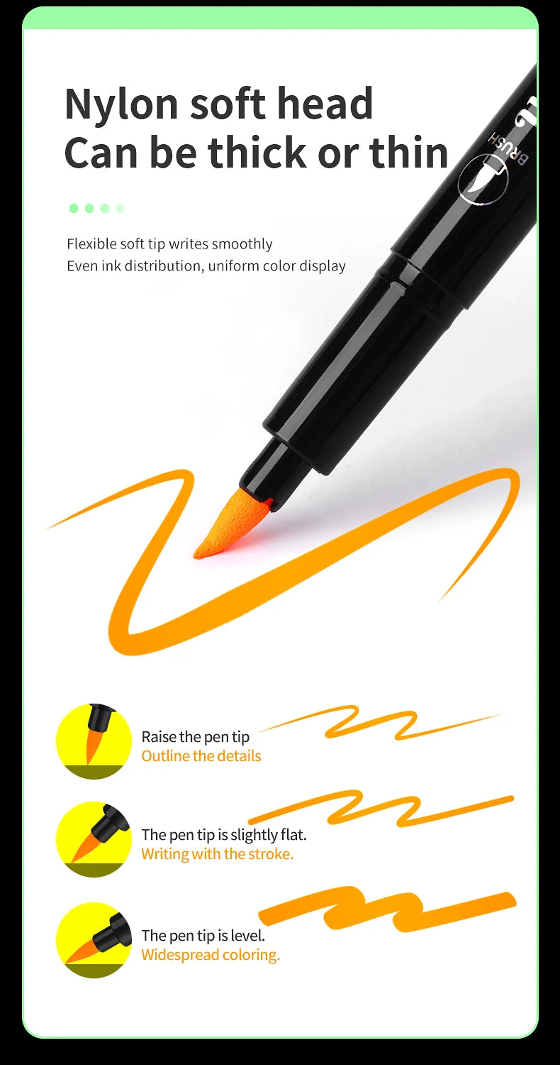 Skin Painting Face Paint For Beginners ，Human Body Graffiti,12PCS Face Paint Marker Pens DIY Drawing Soft Brush Non-toxic