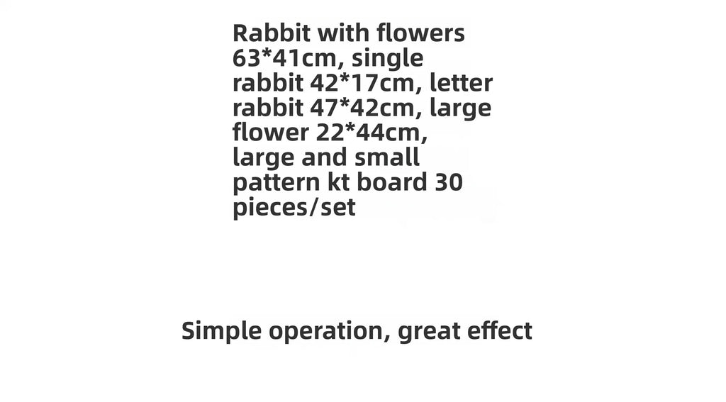 Cartoon Animal Rabbit Party Decoration Girls Birthday Surprise Gift Costume KT Board Paper Industry Festival Supplies - Big Tim's Magic Emporium