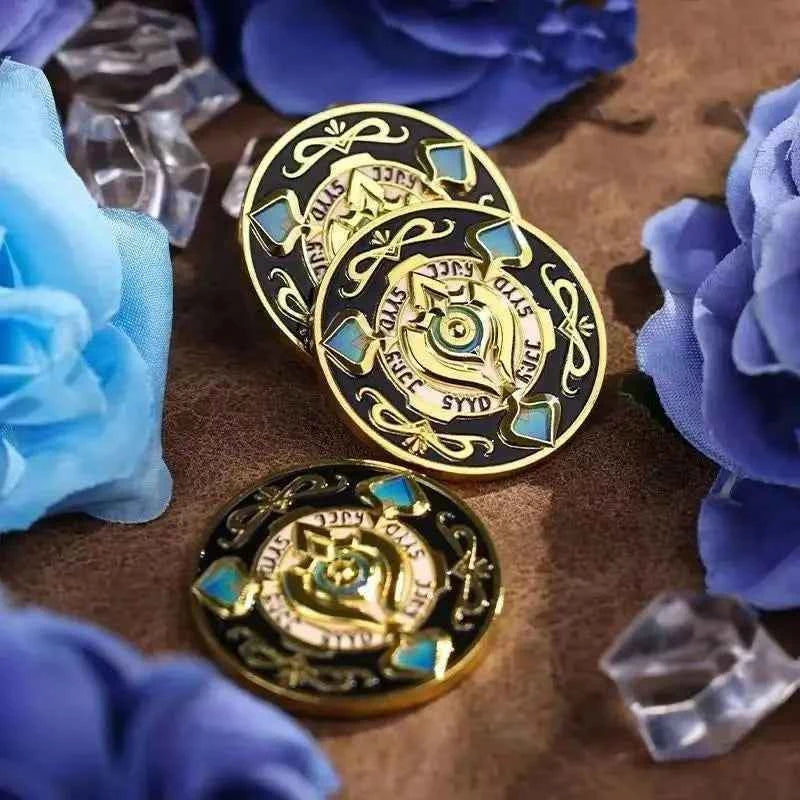 Hot Honkai:Star Rail 3D Metal Embossed Coins Currency Aventurine's Token for Trailblazer Souvenir Cosplay Props Accessories Gift