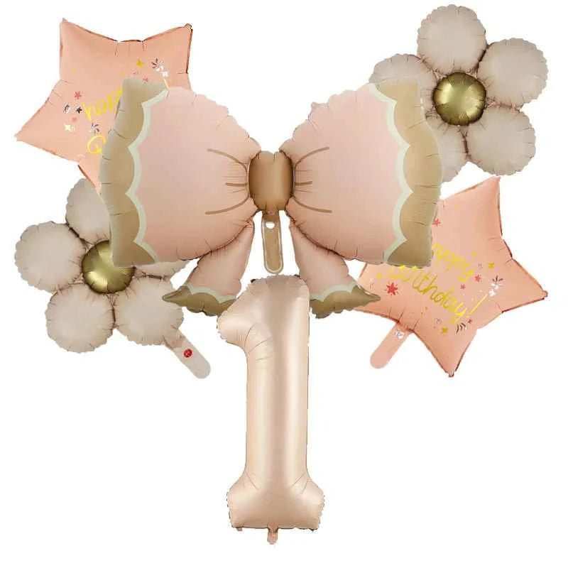 Butterfly Balloons 2 3 4 5th Birthday Decor for Girls Pink Butterfly Foil Balloons for Butterfly Themed Party Wedding  Decors