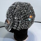 Super Shiny Rhinestone Full Face Headwear Mask