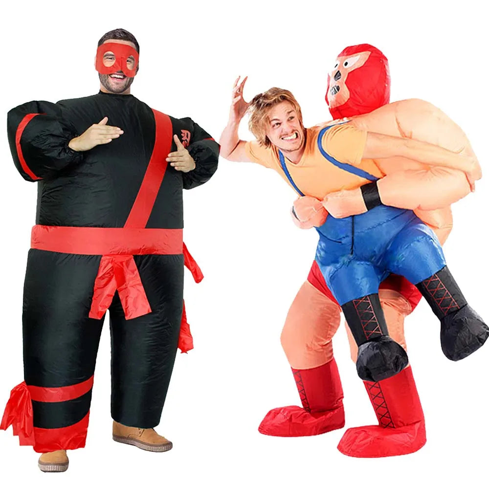 New clown inflatable costume, funny suit, mascot Purim, Halloween and Christmas party Cosplay costume for adults, with multiple - Big Tim's Magic Emporium