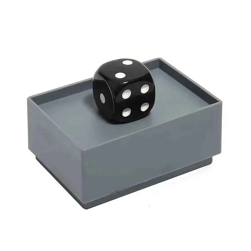 Miracle Dice 7 Black Die and Box Dice Number Change Close up Magic Tricks Mentalism Magicians Prop Gimmick Accessory Illusion