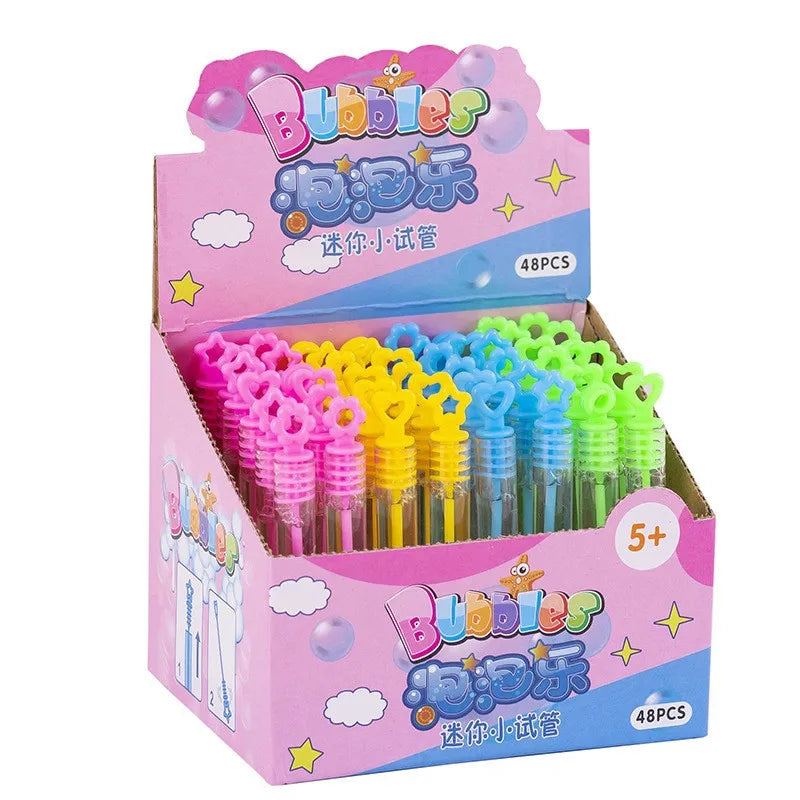 10-48pcs Kids Birthday Party Favors Mini Cute Bubble Empty Tube School Gifts Wedding Guests Souvenirs Pinata Rewards for Kids