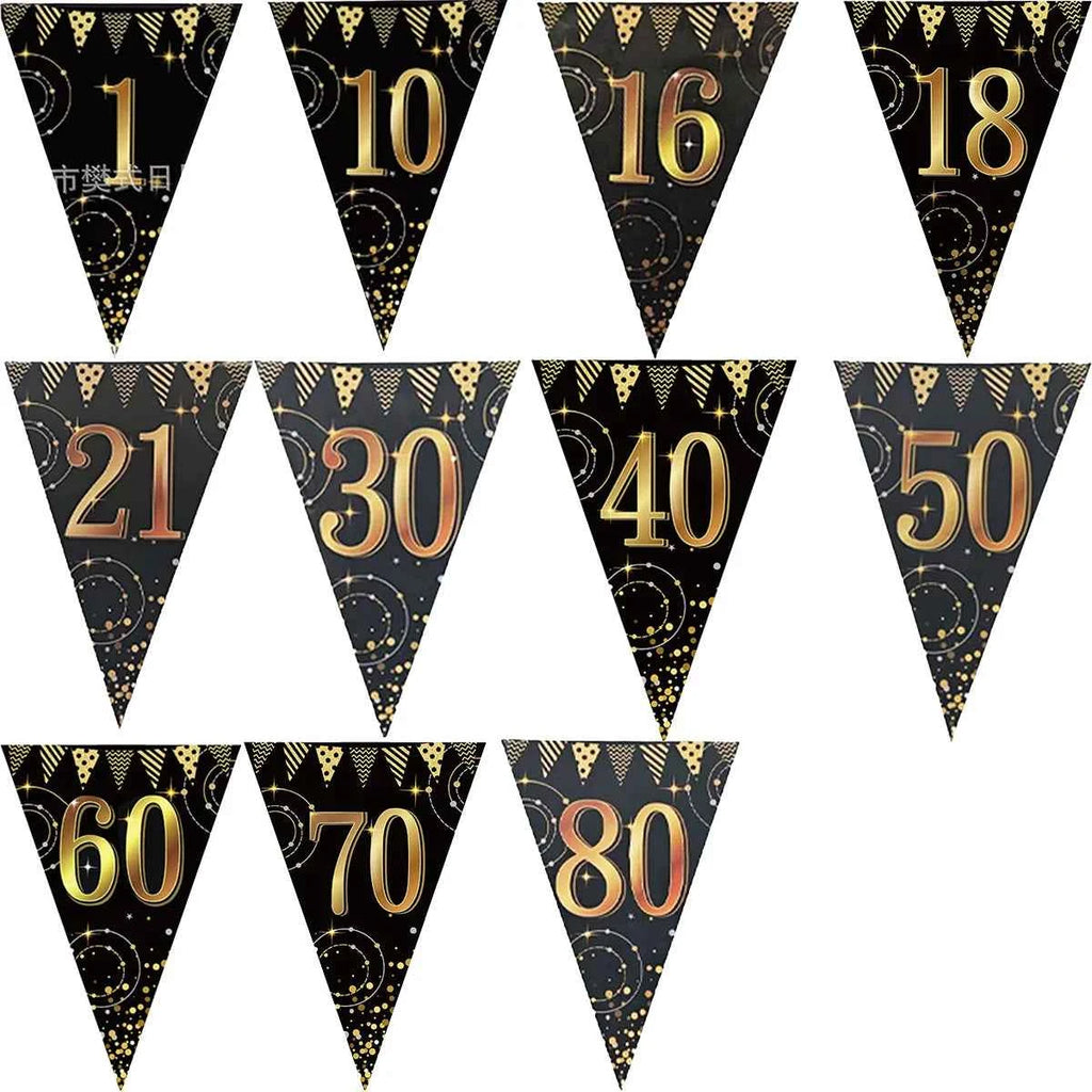 16th 60th 50 Year Happy Birthday Party Decoration Banners Supplies