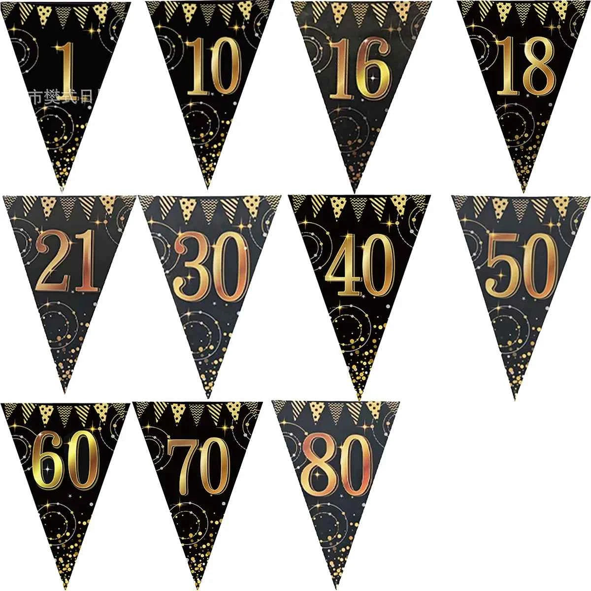 16th 60th 50 Year Happy Birthday Party Decoration Banners Supplies