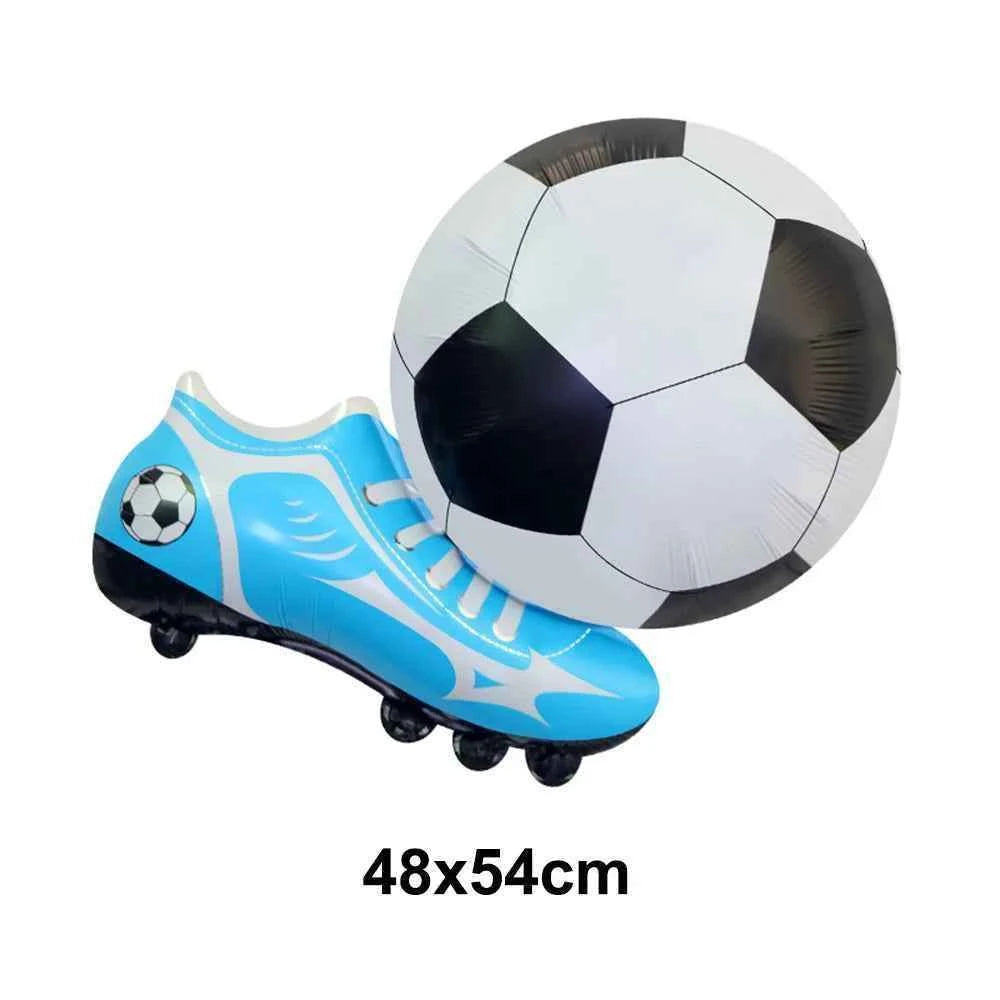Soccer Party Decoration Balloons Soccer Balls Football Sneakers Trophy Foil Balloons for Birthday Sports Theme Party Supplies