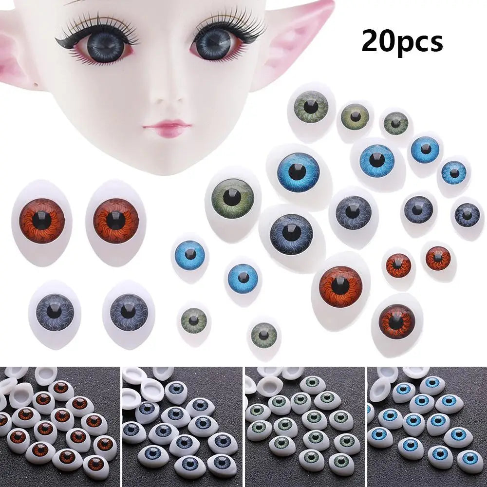 20pcs Puppet Making Dinosaur Eyes Funny Plastic Doll Safety Eyes For Animal Toy DIY Craft Accessories - Big Tim's Magic Emporium